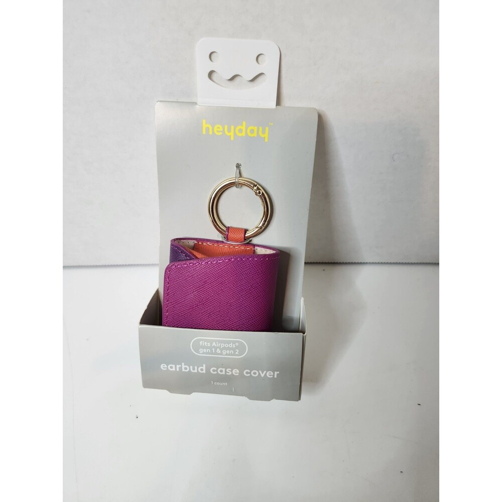 Heyday Leather Earbud Case Cover For Apple AirPods Gen 1 And 2
